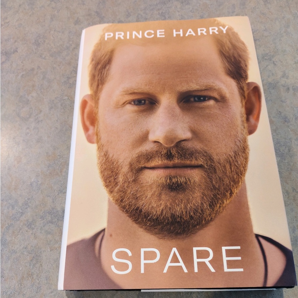 Spare book Prince Harry memoir hard cover.